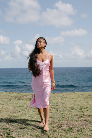 The Prairie Sundrop Slip Dress in Pink Cosmo – Ocean Prairie