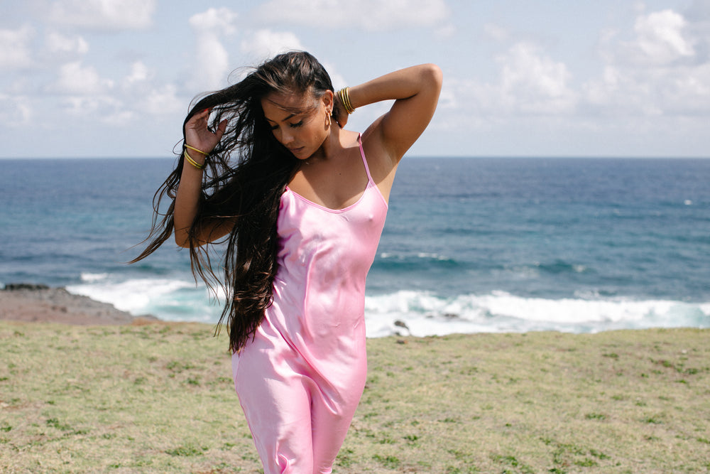 Ocean Prairie The Prairie Sundrop Slip Dress In Pink Cosmo - Pink - M Ocean Prairie The Prairie Sundrop Slip Dress In Pink Cosmo - Pink - M