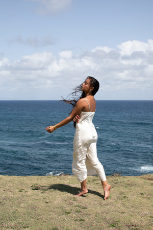 The Prairie Wildrye Slip dress in Baby's-Breath Extra Large / White The Prairie Wildrye Slip dress in Baby's-Breath Extra Large / White